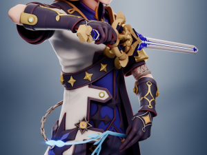 Albedo Kreideprinz 2 Genshin Impact Modelo de Impressão 3D