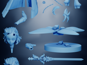 Albedo Kreideprinz 2 Genshin Impact Modelo de Impressão 3D