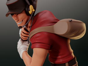 Scout Team Fortress 2 3D Baskı Modeli