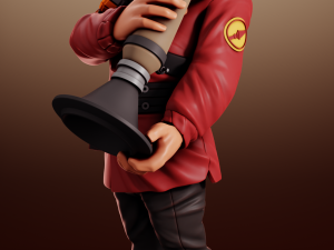 Soldier Team Fortress 2 3D Print Model