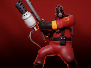 パイロチームフォートレス2 3Dプリントモデル