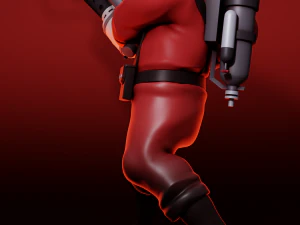 Pyro Team Fortress 2 3D Print Model