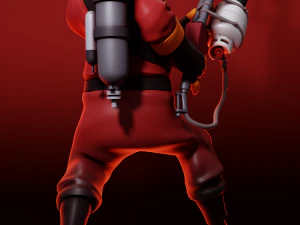 Pyro Team Fortress 2 3D Print Model