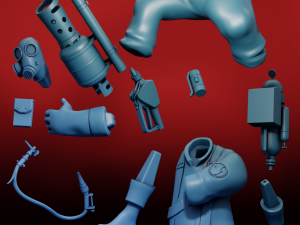 Pyro Team Fortress 2 Model Cetak 3D