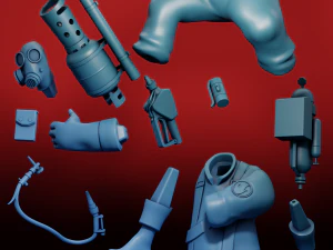 Pyro Team Fortress 2 3D Print Model