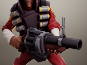 Demoman Team Fortress 2 Model Cetak 3D