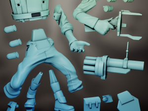 Demoman Team Fortress 2 Model Cetak 3D