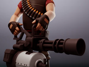 Тяжелая команда Фортресс 2 3D Принт Модель