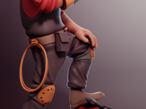 Egineer Team Fortress 2 Modèles 3D en vedette