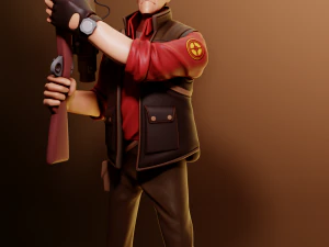 スナイパーチームフォートレス2 3Dプリントモデル