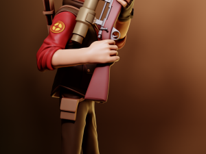 Sniper Team Fortress 2 3D Print Model