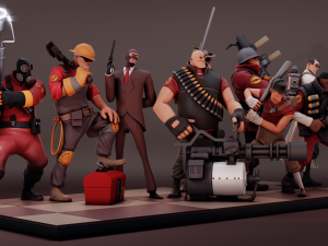 Extra Base For Set Team Fortress 2 Modello di stampa 3D