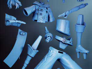 Chongyun Genshin Impact Modello di stampa 3D