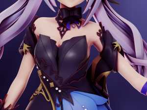 Keqing Opulent Splendor Genshin Impact 3Dプリントモデル