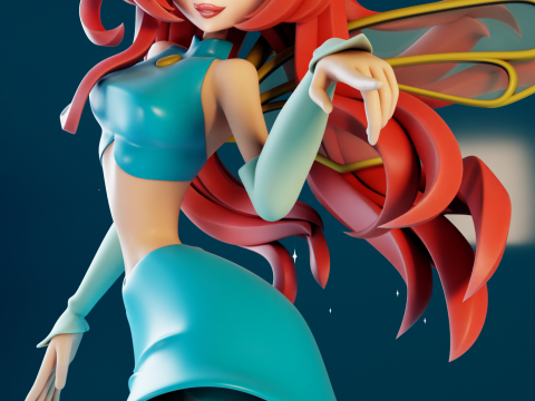 Bloom Fairy Form Winx Club 3D-Druckmodell