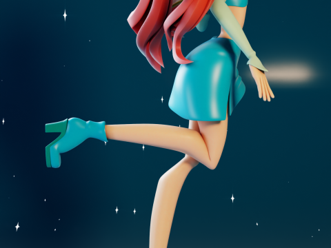 Bloom Fairy Form Winx Club 3D-Druckmodell