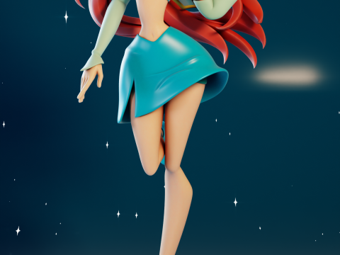 Bloom Fairy Form Winx Club 3D-Druckmodell