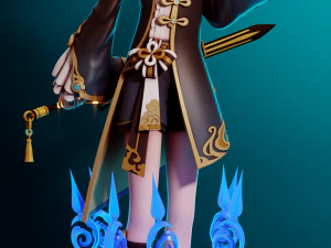 Xingqiu Genshin Impact 3D Print Model