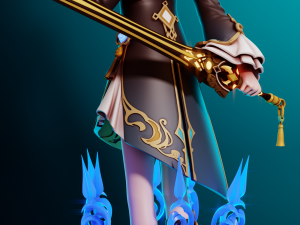 Xingqiu Genshin Impact 3D 打印模型