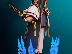 Xingqiu Genshin Impact 3D Print Model
