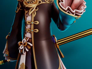 Xingqiu Genshin Impact 3D Print Model