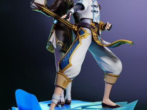 Xingqiu Chongyun Set Genshin Impact 3D Print Model
