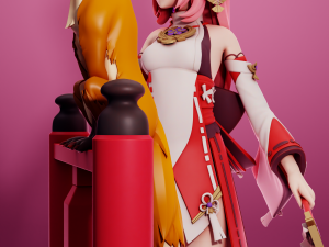 Yae Miko Genshin Impact 3D Print Model
