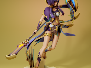 Candace 2 Genshin Impact 3Dプリントモデル