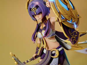 Candace 2 Genshin Impact 3Dプリントモデル