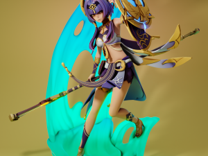 Candace 2 Genshin Impact 3Dプリントモデル