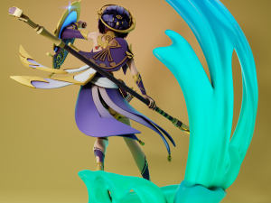 Candace 2 Genshin Impact 3Dプリントモデル