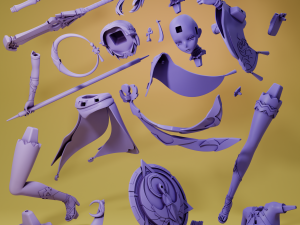 Candace 2 Genshin Impact 3Dプリントモデル