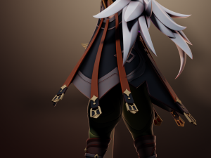 Candace 2 Genshin Impact 3Dプリントモデル