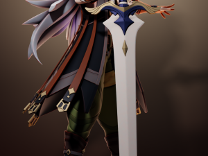 Candace 2 Genshin Impact 3Dプリントモデル