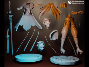 Candace 2 Genshin Impact 3Dプリントモデル