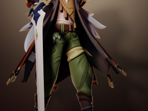 Candace 2 Genshin Impact 3Dプリントモデル