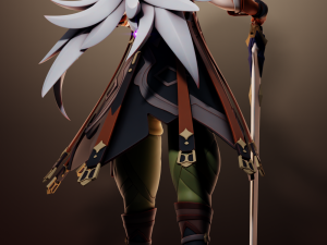 Candace 2 Genshin Impact 3Dプリントモデル