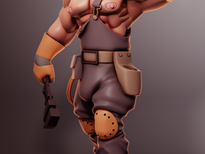 Buff Egineer Team Fortress 2 3D Print Model