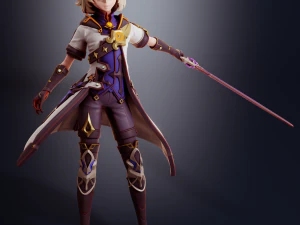 Albedo Kreideprinz 3 Genshin Impact Modello di stampa 3D