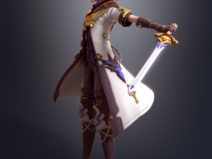 Albedo Kreideprinz 3 Genshin Impact 3D Принт Модель