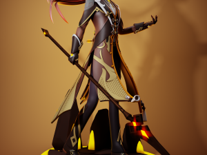 Zhongli 2 Genshin Impact Modelo de Impressão 3D
