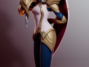 Fiora League of Legends 3Dプリントモデル