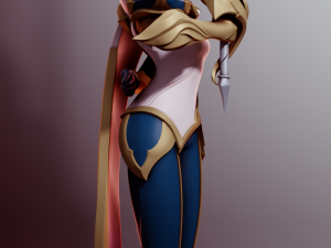 Fiora League of Legends 3Dプリントモデル
