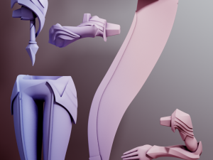 Fiora League of Legends 3Dプリントモデル