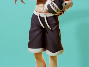 Zhongli Arconte delle spiagge Genshin Impact Modello di stampa 3D