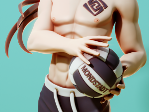 Zhongli Archon Of The Beaches Genshin Impact 3D Принт Модель