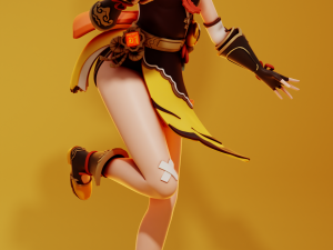 Xiangling Genshin Impact 3D Print Model
