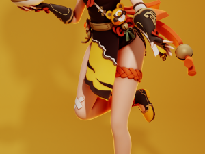 Xiangling Genshin Impact 3D-Druckmodell