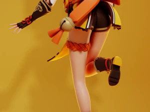 Xiangling Genshin Impact 3D Print Model