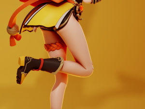 Xiangling Genshin Impact 3D-Druckmodell
